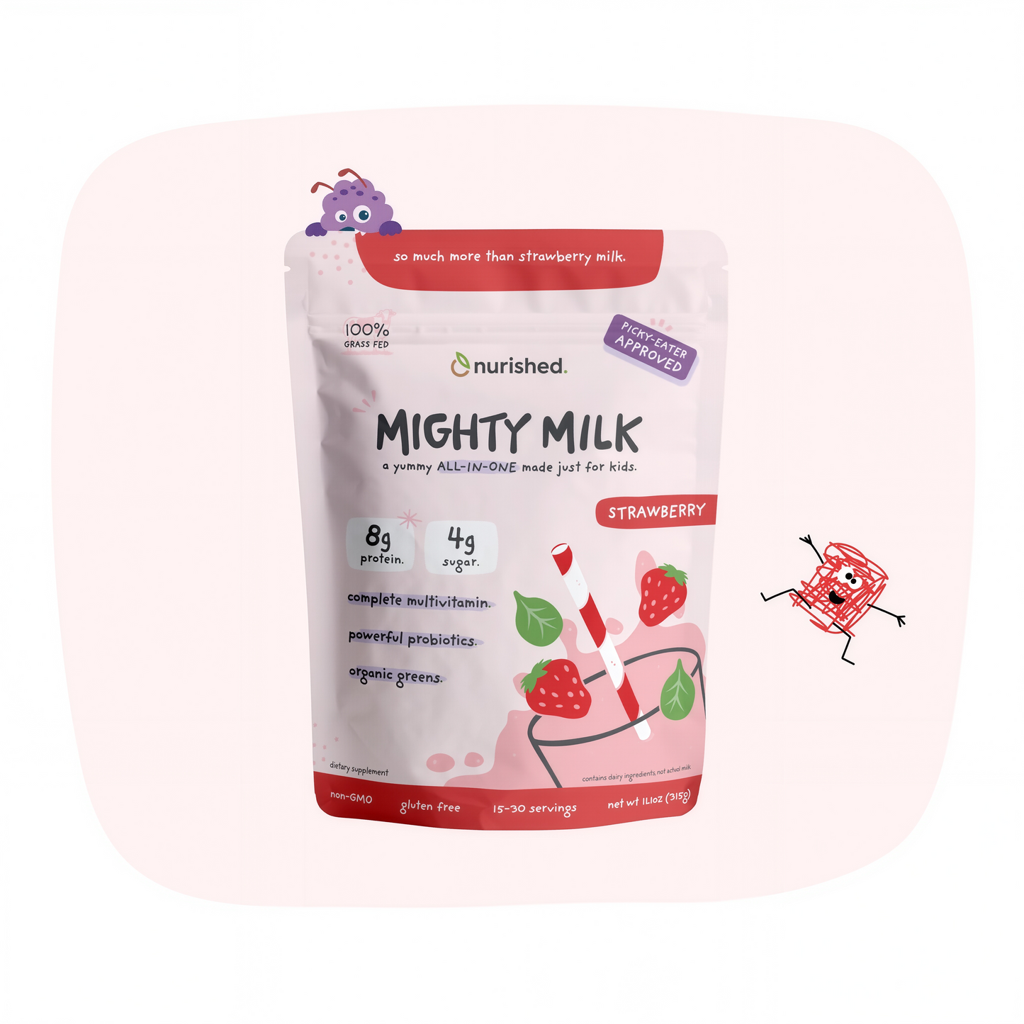 Nurished Kids Mighty Milk 15-30 Servings